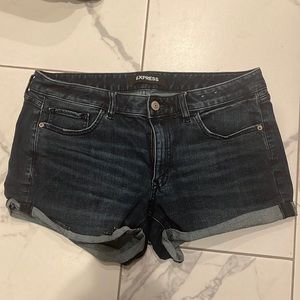 Express Blue Denim Shorts